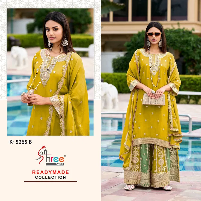 Shree Fabs K 5265 Chinon Pakistani Ready Made Salwar Suits Wholesale Market In Surat